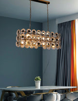 "Heyra" 12-Light Gold Clear Crystal Chandelier