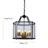 "Eaves" 6-Light Chandelier - Interna Lighting