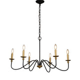 "Tailored" 6-Light Chandelier - Interna Lighting