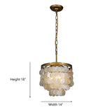 "Carapace" 3-Light Chandelier - Interna Lighting