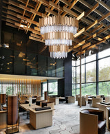 "Unum" 26-Light Gold Clear Crystal Chandelier ( A3 &A4 )