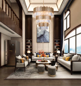 "Unum" 26-Light Gold Clear Crystal Chandelier ( A3 &A4 )