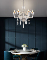 "Kalo" 6-Light Clear Glass with Accents Chandelier