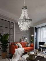 "Diem" 9-Light Black Nickel Clear Crystal Chandelier