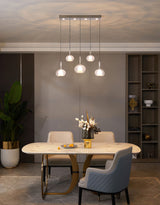 "Saut" 5-Light White Pendant
