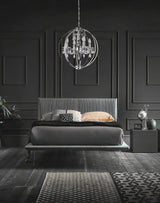 "Tera" Chrome Clear Crystal Chandelier