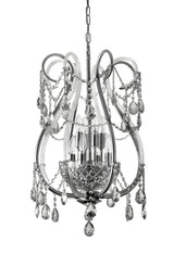 "Lopo" 8-Light Black Nickel with Smoked Crystal Chandelier