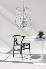 "Lopo" 8-Light Chrome with Clear Crystal Chandelier