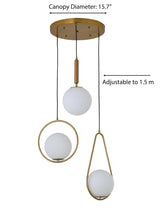 "Huno" 3-Light Brass Pendant ( C5 )