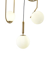 "Huno" 5-Light Vertical Brass Pendant