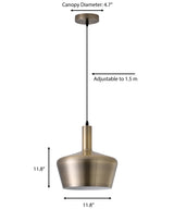 "Kertno" 1-Light Antique Bronze Pendant