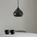 "Parsy" 1-Light Black and Gold Drop Pendant ( B1 & B2 )