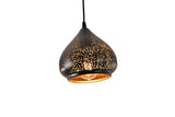 "Parsy" 1-Light Black and Gold Drop Pendant ( B1 & B2 )
