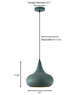 "Merto" 1-Light Emerald Pendant