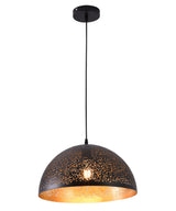 "Parsy" 1-Light Black and Gold Wide Pendant ( A3 & B2 )