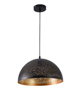 "Parsy" 1-Light Black and Gold Wide Pendant ( A3 & B2 )