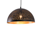 "Parsy" 1-Light Black and Gold Wide Pendant ( A3 & B2 )