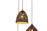 "Parsy" 3-Light Black and Gold Circular Pendant 7053 (B1 )