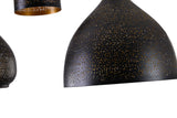 "Parsy" 4-Light Black and Gold Pendant