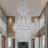 "Terrane" 41-Light Chrome Clear Crystal Chandelier