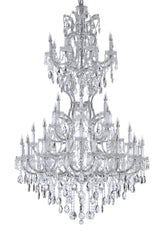 "Terrane" 41-Light Chrome Clear Crystal Chandelier
