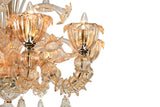 Murano "Carpe" 8-Light Cream Chandelier