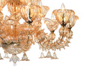 Murano "Carpe" 15-Light Cream Chandelier
