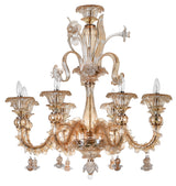 Murano "Cogito" 8-Light Cream Chandelier