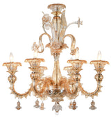 Murano "Cogito" 6-Light Cream Chandelier