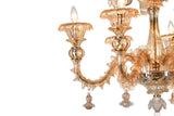 Murano "Cogito" 6-Light Cream Chandelier