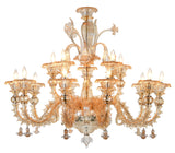 Murano "Cogito" 15-Light Cream Chandelier