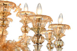 Murano "Cogito" 15-Light Cream Chandelier