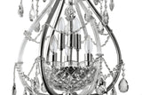 "Lopo" 6-Light Black Nickel with Smoked Crystal Chandelier