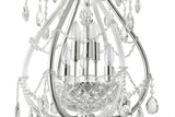 "Lopo" 6-Light Chrome with Clear Crystal Chandelier