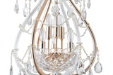 "Lopo" 6-Light Gold with Clear Crystal Chandelier