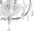 "Lopo" 6-Light Chrome with Clear Crystal Chandelier