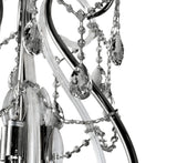 "Lopo" 6-Light Black Nickel with Smoked Crystal Chandelier