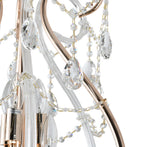 "Lopo" 6-Light Gold with Clear Crystal Chandelier