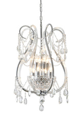 "Lopo" 8-Light Chrome with Clear Crystal Chandelier