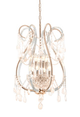 "Lopo" 8-Light Gold with Clear Crystal Chandelier