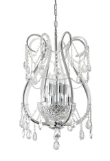 "Lopo" 8-Light Chrome with Clear Crystal Chandelier