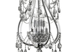 "Lopo" 8-Light Black Nickel with Smoked Crystal Chandelier