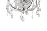 "Lopo" 8-Light Chrome with Clear Crystal Chandelier