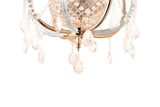 "Lopo" 8-Light Gold with Clear Crystal Chandelier