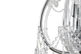 "Lopo" 8-Light Chrome with Clear Crystal Chandelier