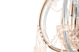 "Lopo" 8-Light Gold with Clear Crystal Chandelier