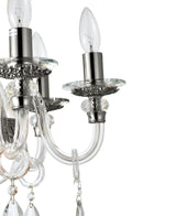 "Cotern" 6-Light Black Nickel Clear Crystal Chandelier