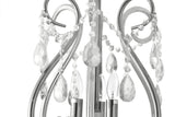 "Lopo" 3-Light Chrome with Clear Crystal Chandelier
