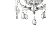"Lopo" 3-Light Chrome with Clear Crystal Chandelier