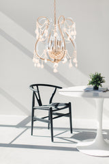 "Lopo" 8-Light Gold with Clear Crystal Chandelier
